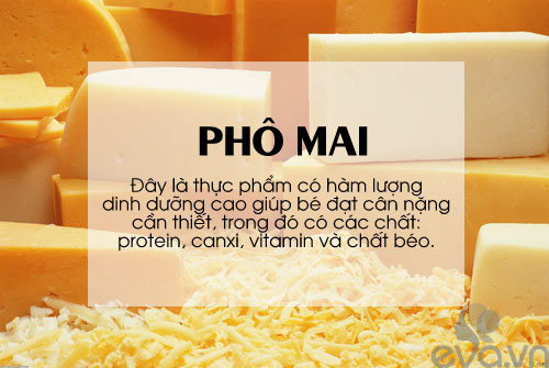 thực phẩm cho bé hay ăn chóng lớn