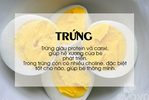 thực phẩm cho bé hay ăn chóng lớn